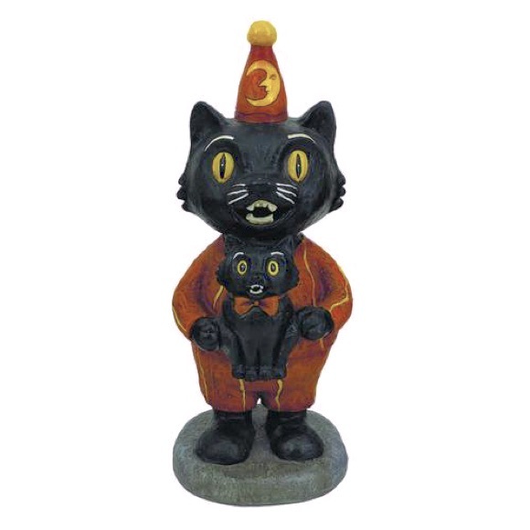 Pumpkin Hollow™ Resin Retro Black Cat Statue - Picture 1 of 1